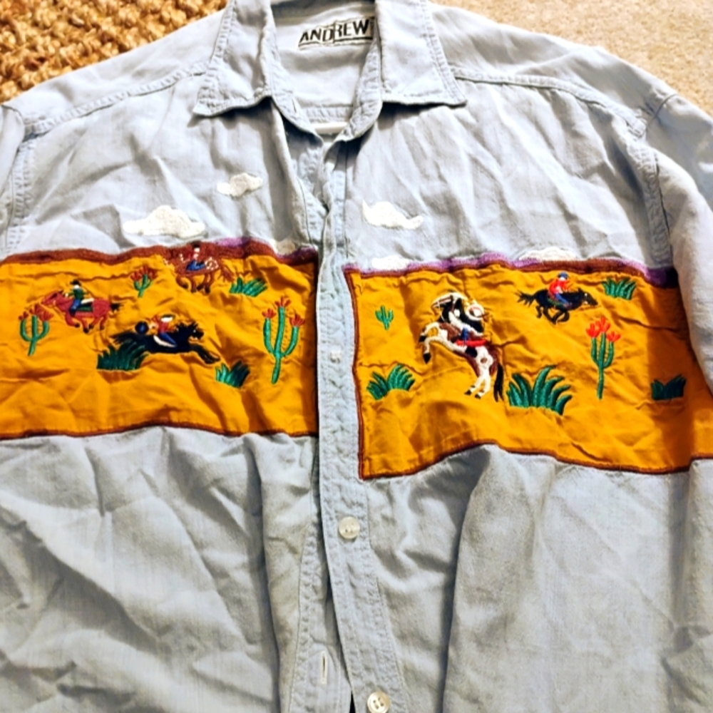 Western themed button up